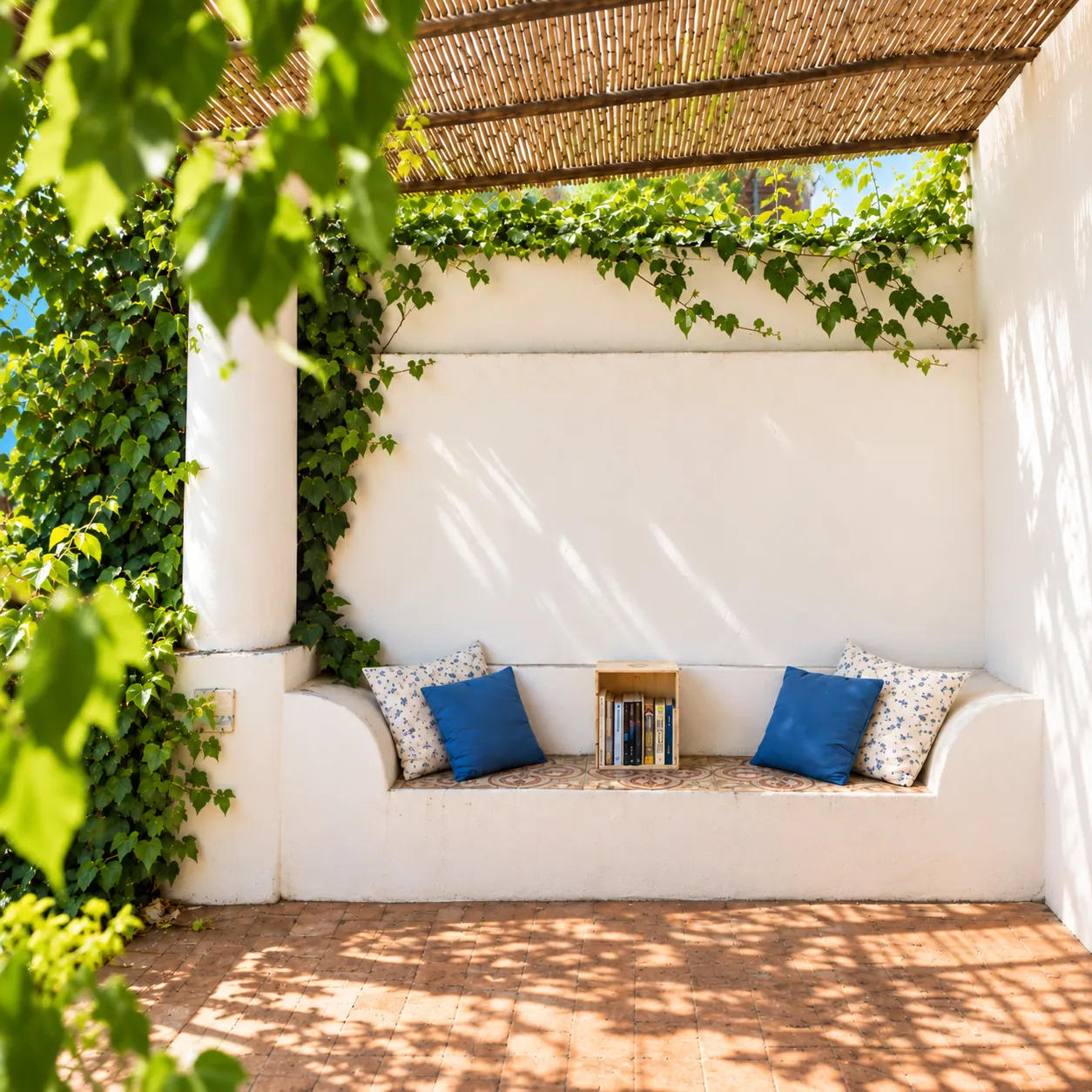 Angolo mediterraneo tra luce e verde